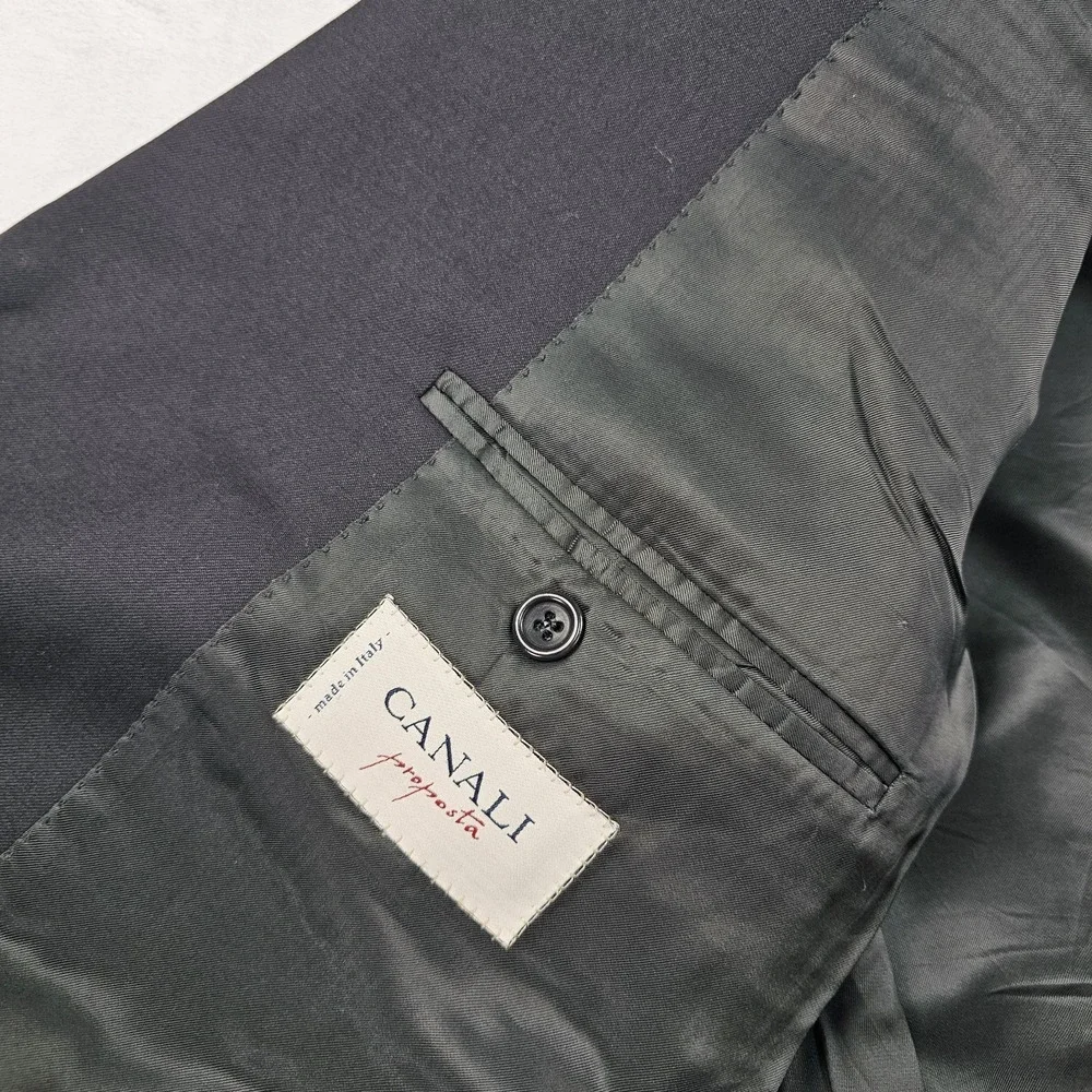 Canali Bernini Proposta 100% Wool 3 Button Sport Coat Mens 44L Jacket 16320/64